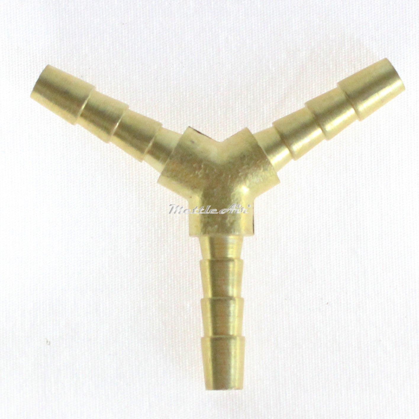 3/16" Hose ID Y Barb Brass Fitting Air/Water/Fuel/Oxygen/Acetylene
