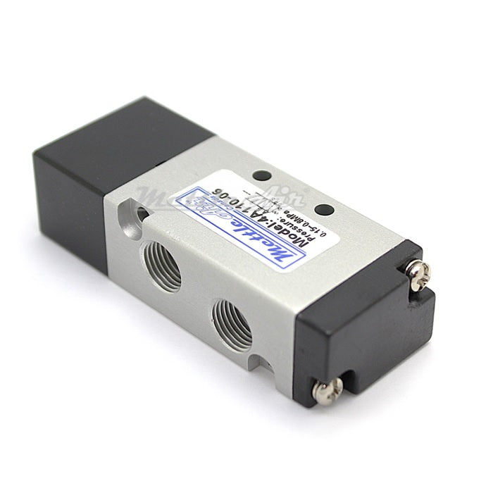 5 Ports 4 Way 2 Position Air Piloted Valve 1/8" NPT