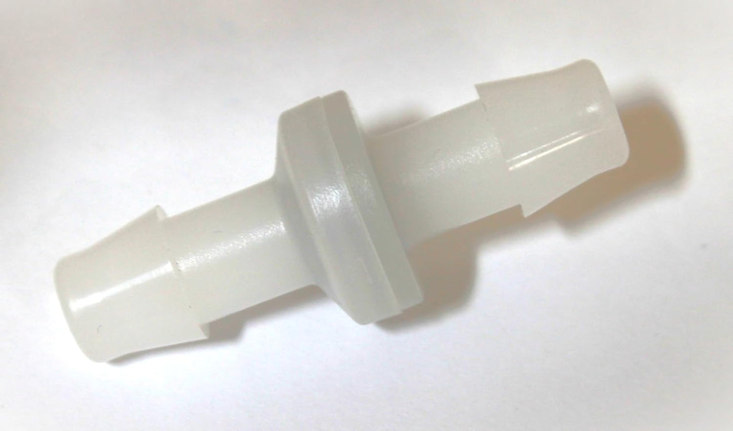 Disposable 3/8" Hose ID Hose Barb Inline Filter Poly Body Stainless Steel Mesh Filter