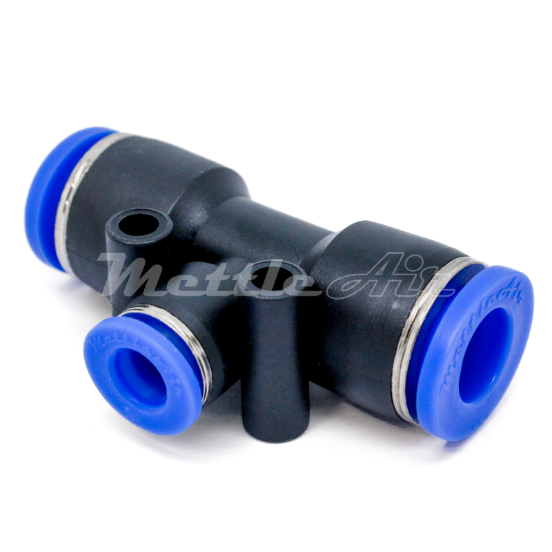 Composite PTC Tee Union Reducer 12 mm OD - 8 mm OD