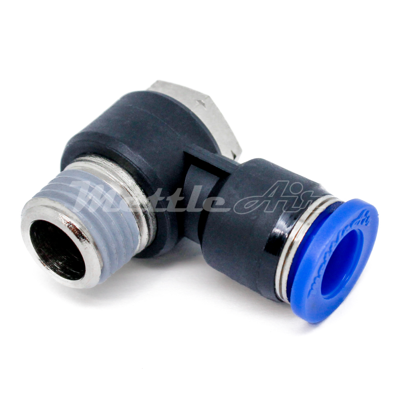 Composite PTC Male Swivel Banjo 6 mm OD - 1/8" NPT Male