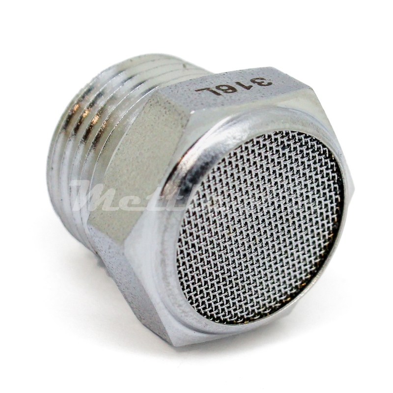 Stainless Steel 316L Filter Wire Mesh 110 microns / Vent Protector / Mud Dauber 3/4" BSPT (R)