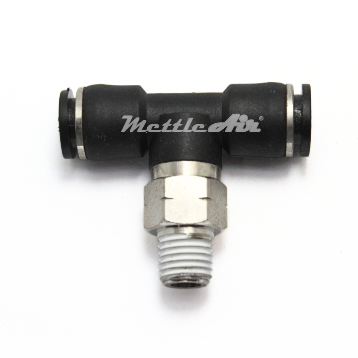 Compact Push to Connect Branch Tee 1/8" OD - 1/16" NPT Male