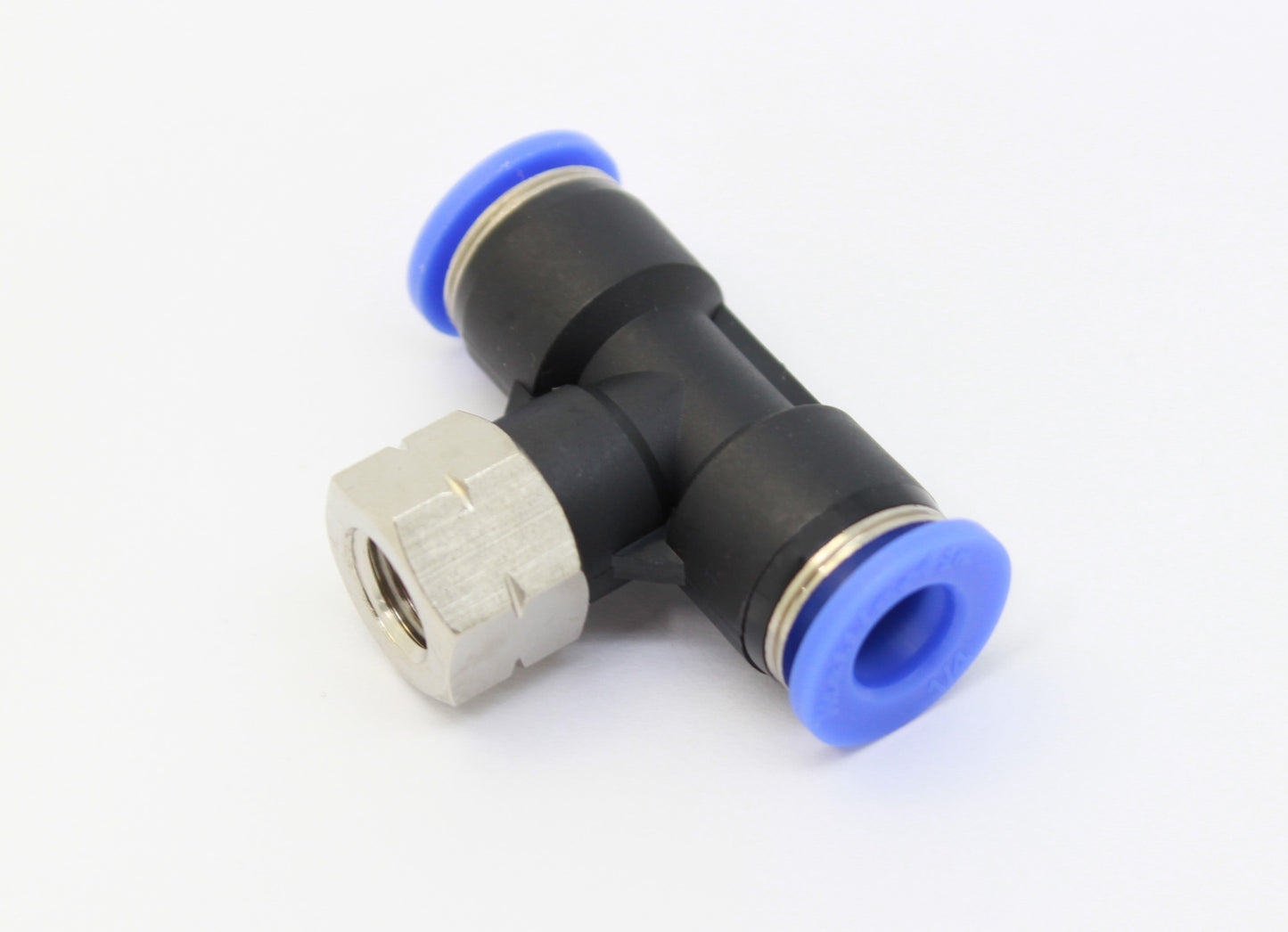 Push to Connect Female Branch T 1/4" OD - 1/16" NPT Female