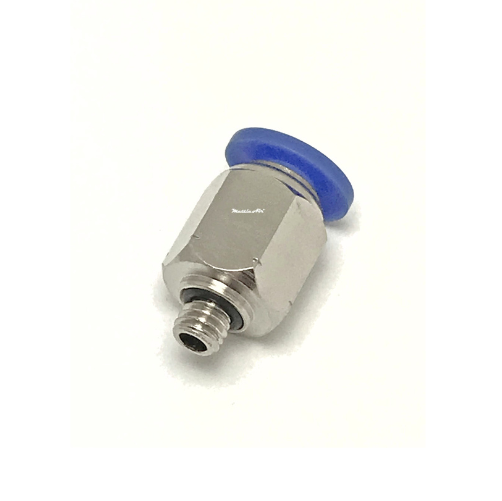 Push to Connect Straight Fitting 6 mm OD - 10-32 UNF Male