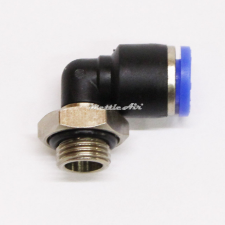 Push to Connect Low Profile Elbow Fitting 1/4" to 1/4" BSPP (G)