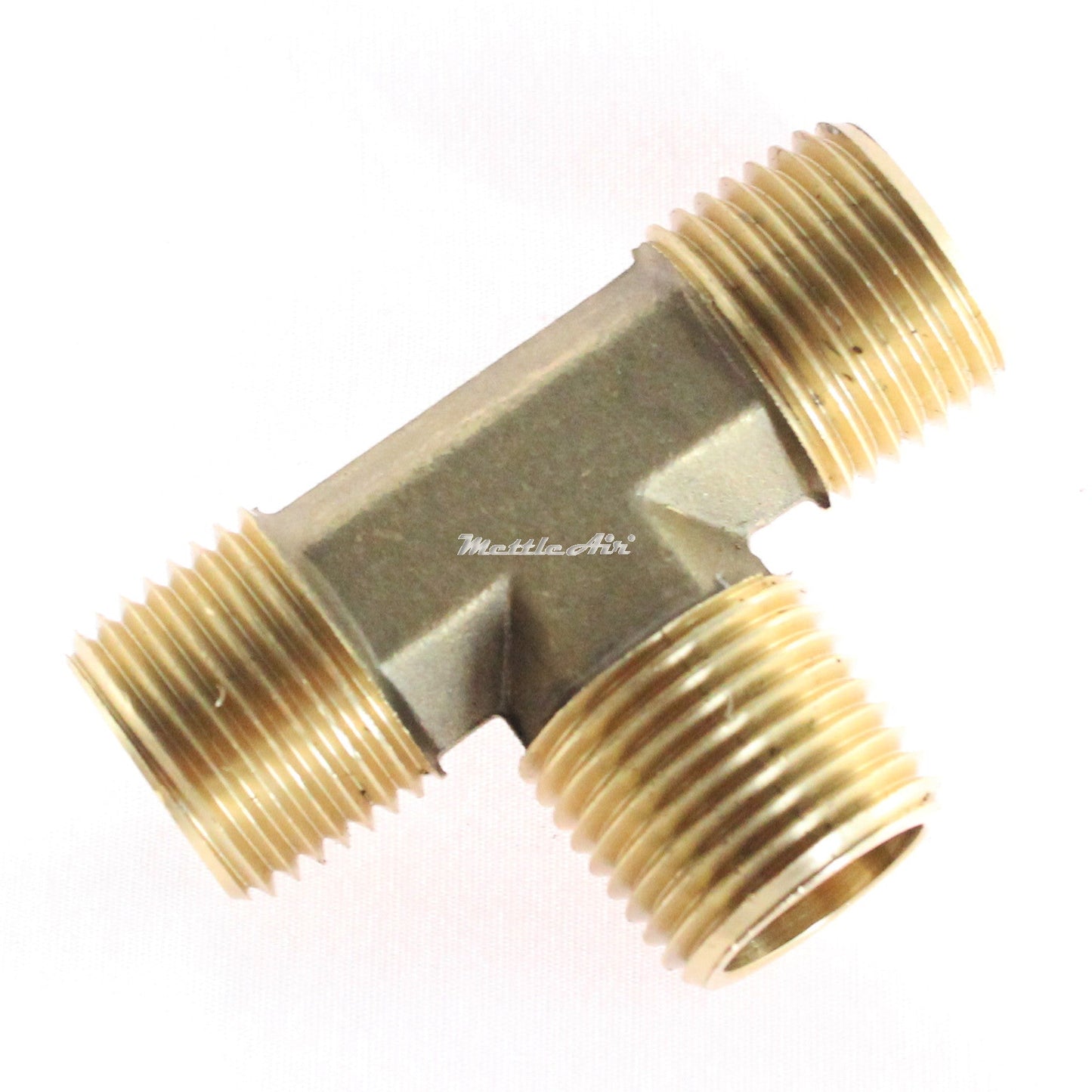 Brass Male Tee 1/4" NPT Male - 1/4" NPT Male