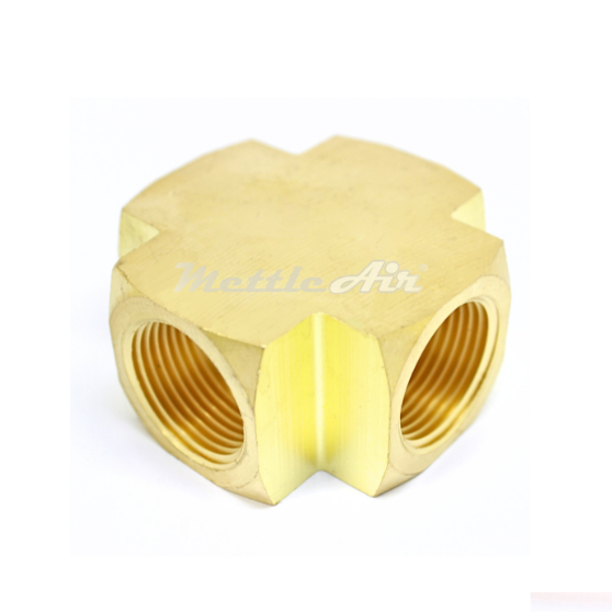 Brass Female Cross 3/4" NPT Female - 3/4" NPT Female