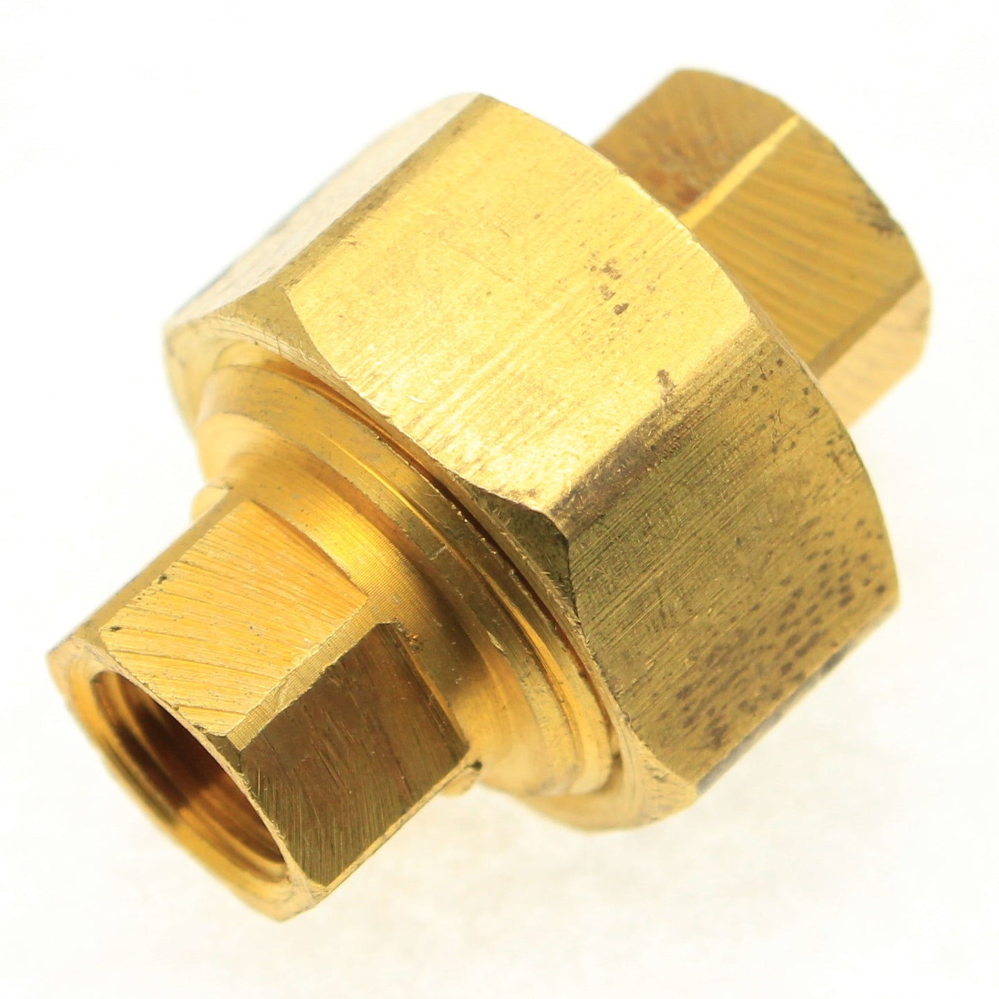 Brass 3 Piece Union Coupling 3/8" NPT Female - 3/8" NPT Female