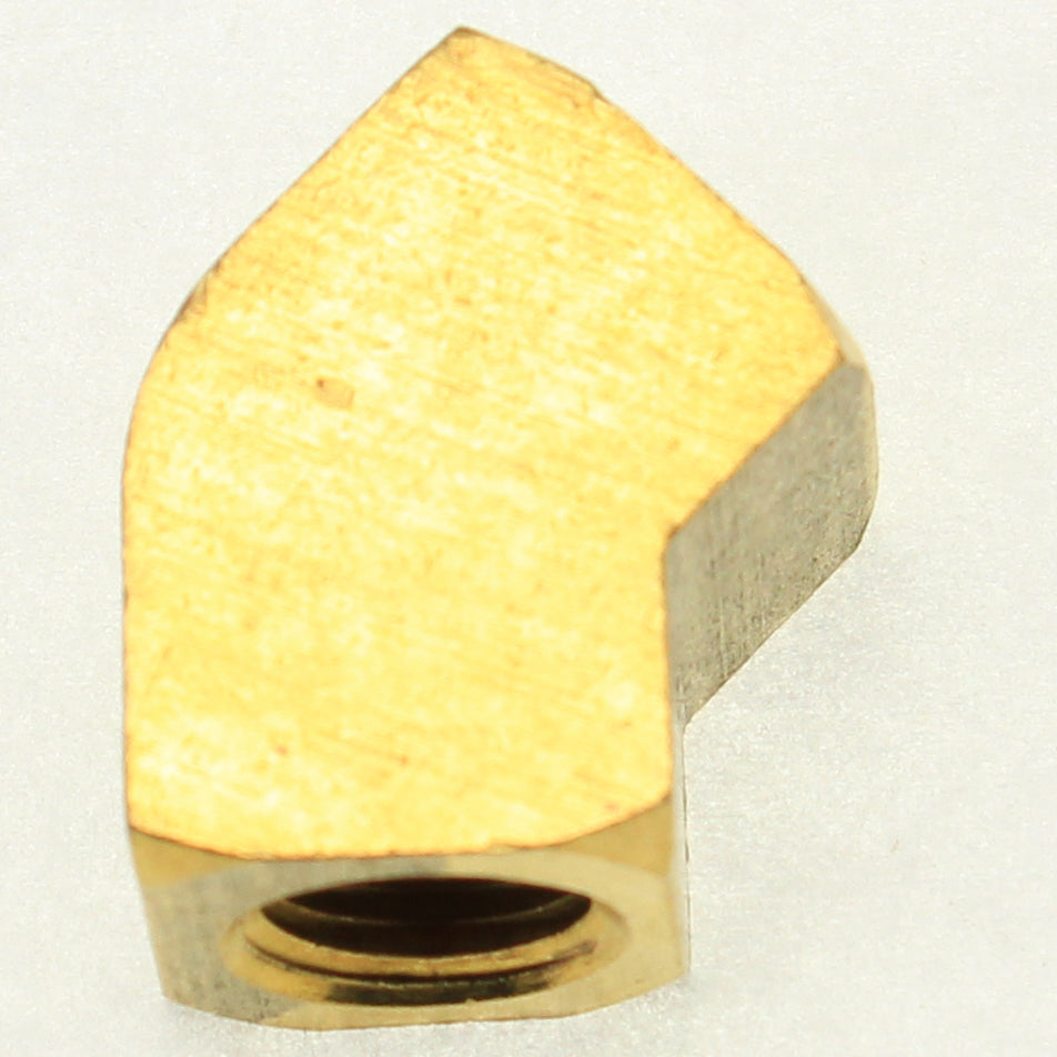 Brass 45° Female Elbow 3/8" NPT Female - 3/8" NPT Female