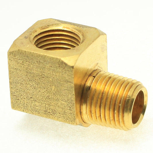 Brass 90° Street Elbow 1/2" NPT Female - 3/8" NPT Male