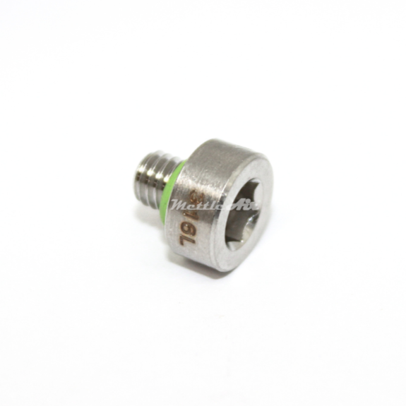Stainless Steel 316L Internal Hex Pipe Plug 10-32 UNF Male