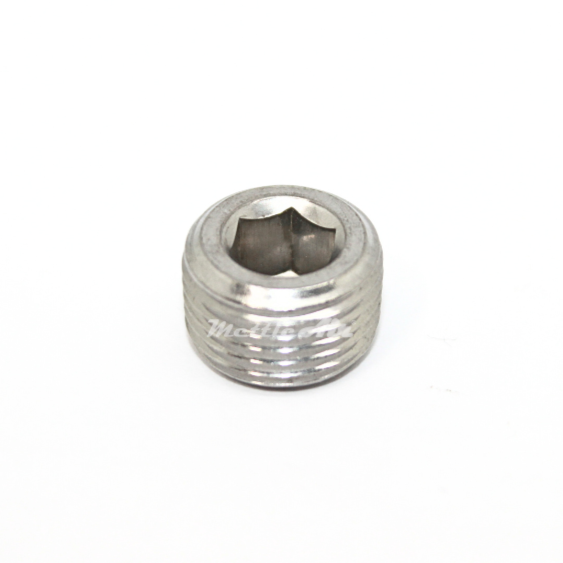 316L Stainless Steel 1/2" NPT Male Countersink Plug