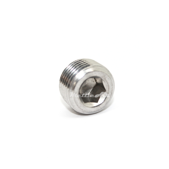 316L Stainless Steel 3/8" NPT Male Countersink Plug