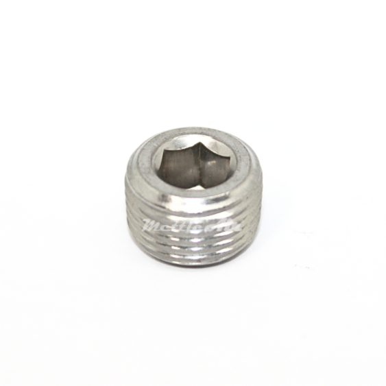 Stainless Steel 316L 1/4" NPT Male Countersunk Plug