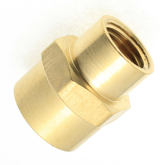 Brass Reducing Pipe Coupling 1/4" NPT Female - 1/8" NPT Female