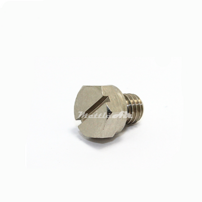 Brass Hex Head Pipe Plug M6 x 1.0 Male -  Nickel Plated