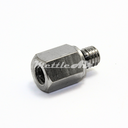 Brass Pipe Adaptor M6 Female - M3 x 0.5 Male Nickel Plated, REDUCER