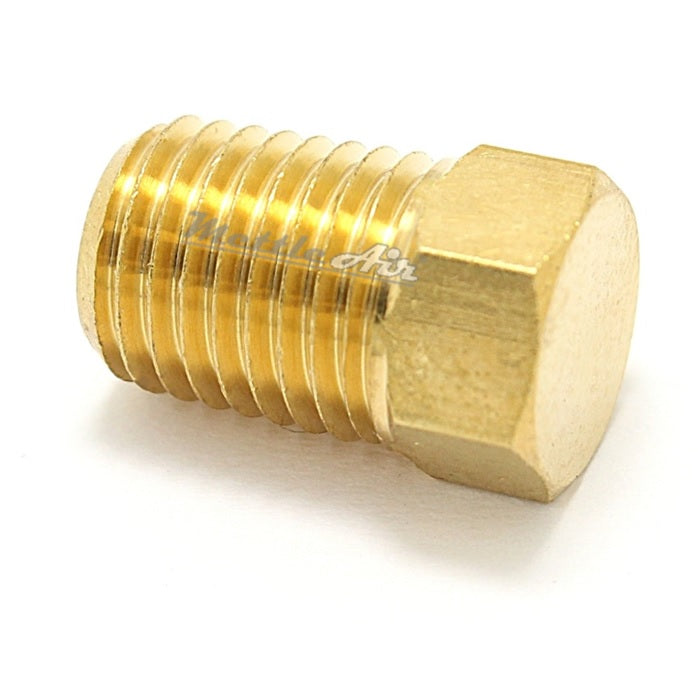 Brass Hex Head Pipe Solid Plug 1/16" NPT Male