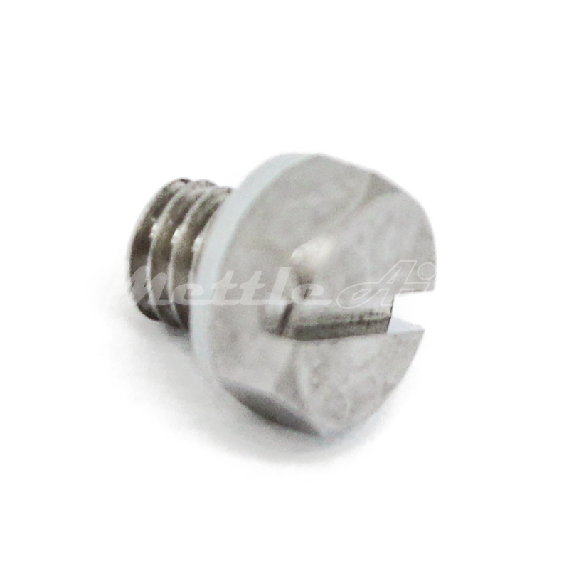 Nickel-Plated Brass Hex Head Pipe Plug M3 x 0.5 Male