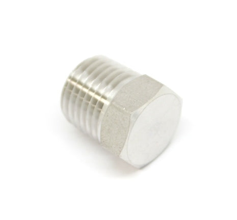 316L Stainless Steel 1/8" NPT Male Hex Head Plug