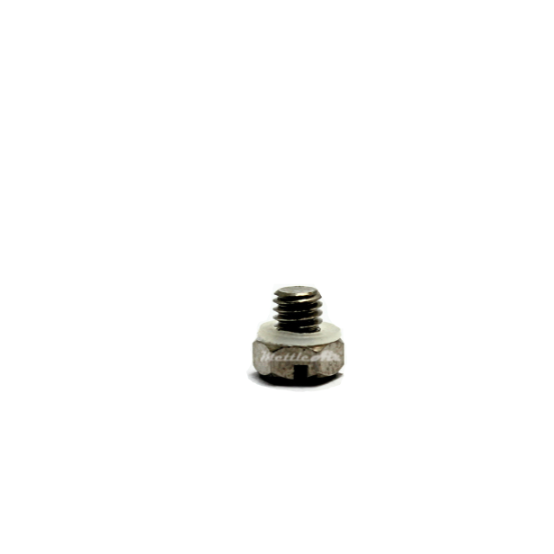 Brass Hex Head Pipe Plug M3 x 0.5 Male -  Nickel Plated