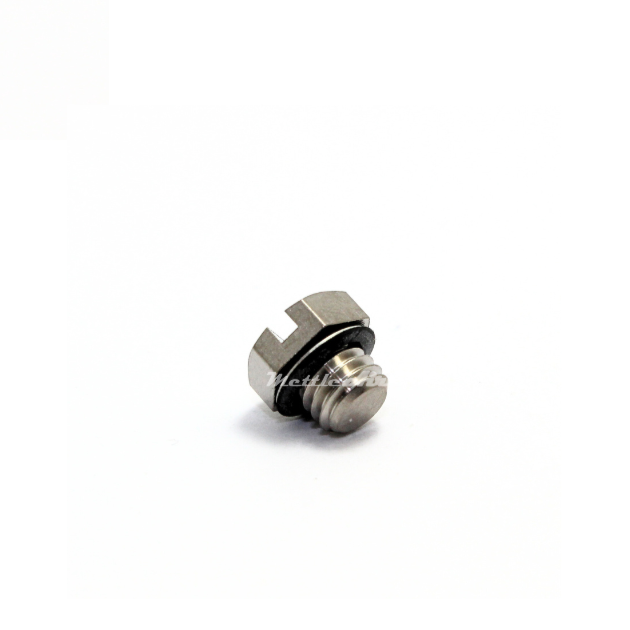 Brass Hex Head Pipe Plug M5 x 0.8 Male - Nickel Plated