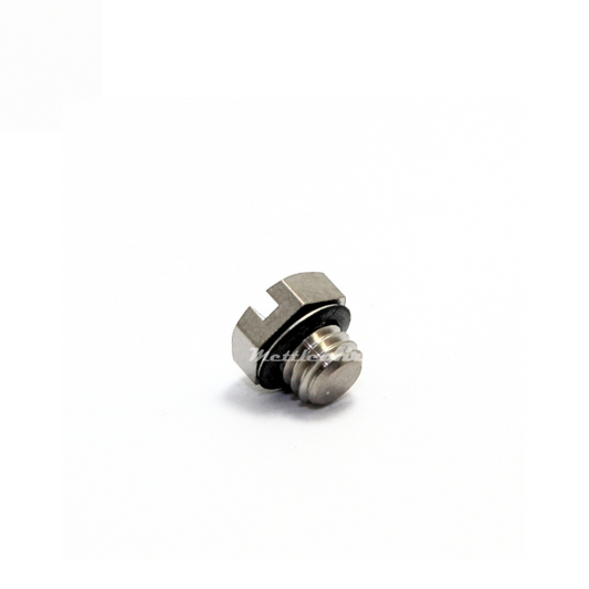 Brass Hex Head Pipe Plug M5 x 0.8 Male - Nickel Plated