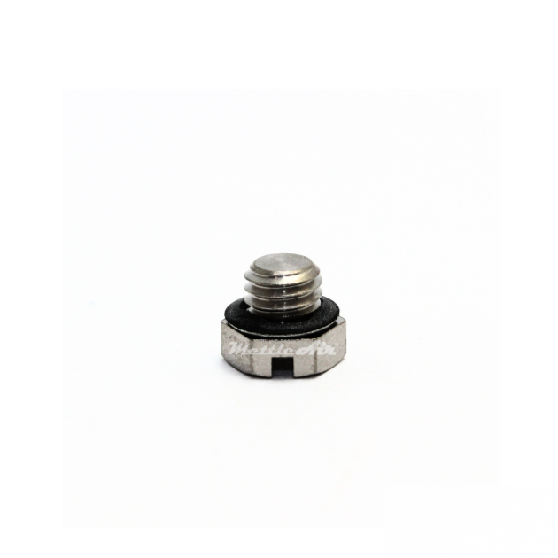 Brass Hex Head Pipe Plug M5 x 0.8 Male - Nickel Plated