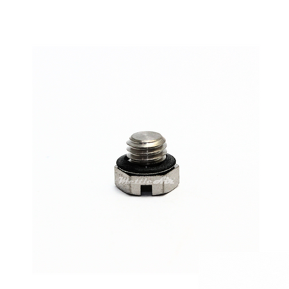 Brass Hex Head Pipe Plug M5 x 0.8 Male - Nickel Plated