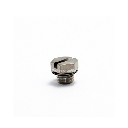 Brass Hex Head Pipe Plug M5 x 0.8 Male - Nickel Plated