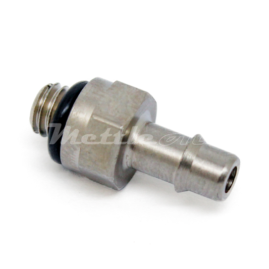 NP Brass Straight Male 5/32" Hose ID Barb - 10-32 UNF Male, Single Barb Design