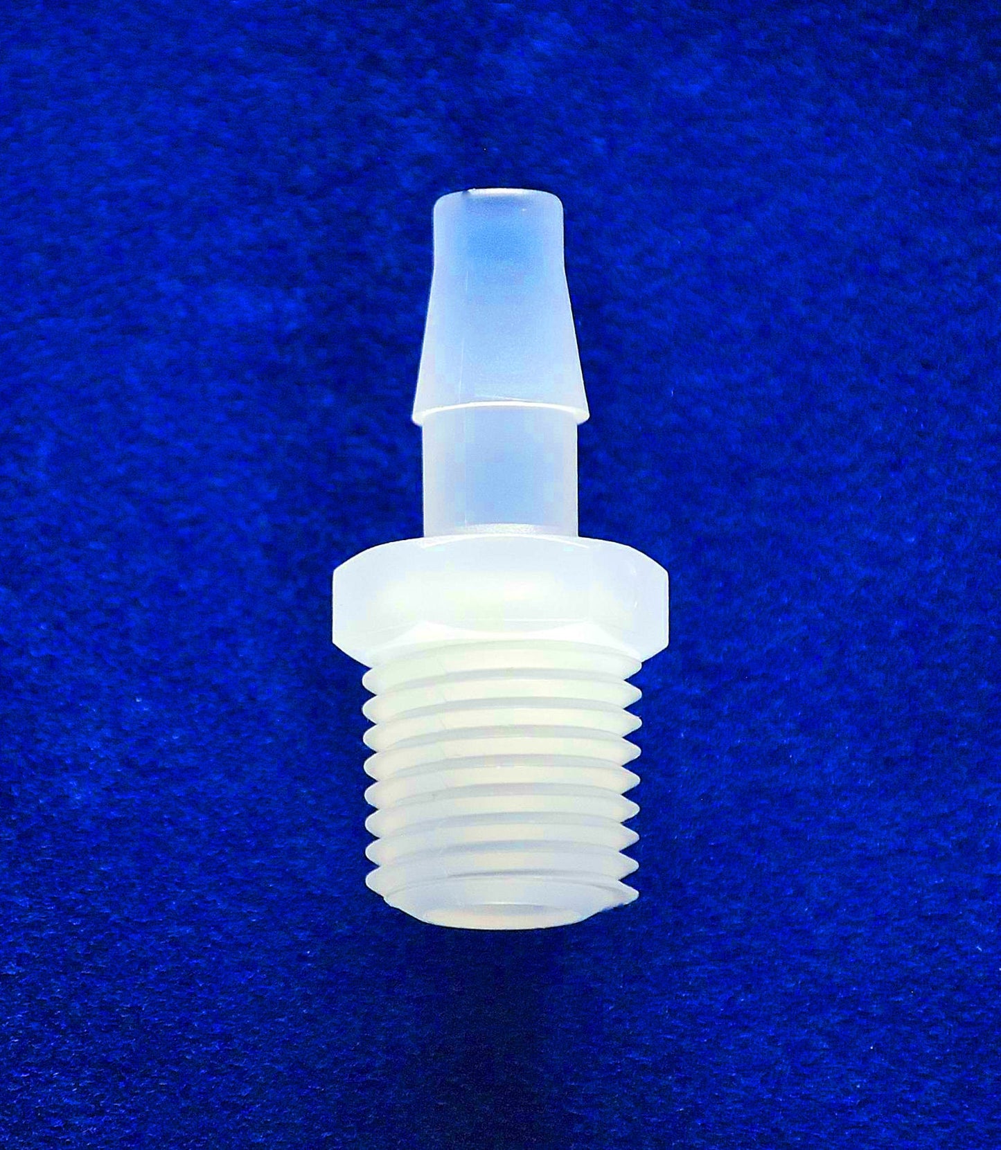 Polypropylene Plastic 3/8" Hose ID, 1/8" NPT Male Single Barb Hose/Tubing Fitting Connector