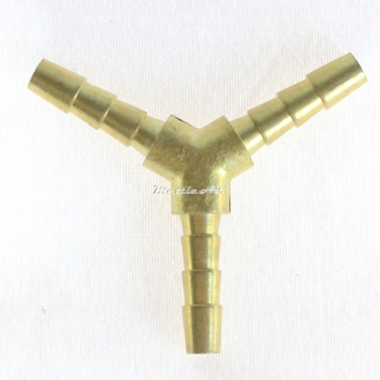 1/2" Hose ID Y Barb Brass Fitting  Air/Water/Fuel/Oxygen/Acetylene