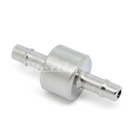 Brass Splicer 1/16" Hose ID Barb - 1/16" Hose ID Barb Nickel Plated, Single Barb Design