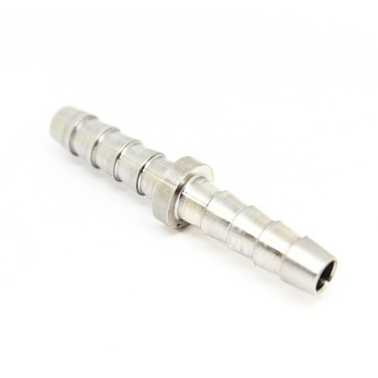 316L Stainless Steel 1/8" Hose ID Barb Splicer