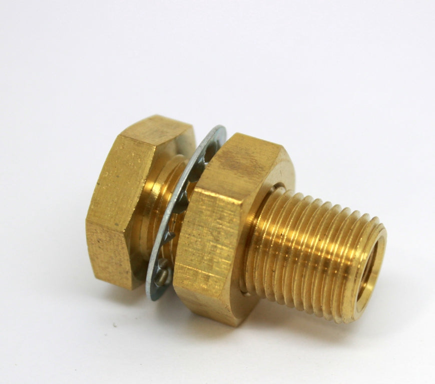 Brass Straight Female 1/8" NPT Bulkhead