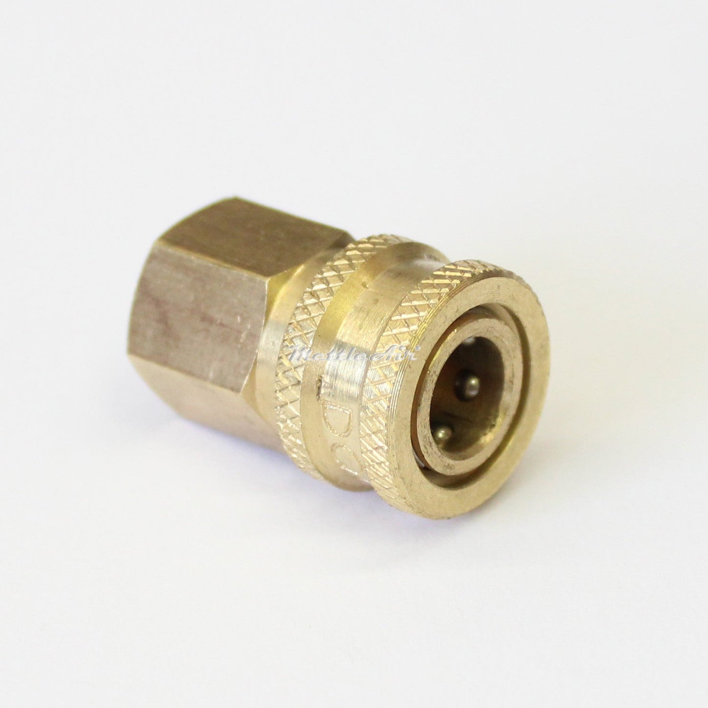 1/8" Body x 1/8" NPT Female Industrial Interchange Coupler Brass NON VALVED