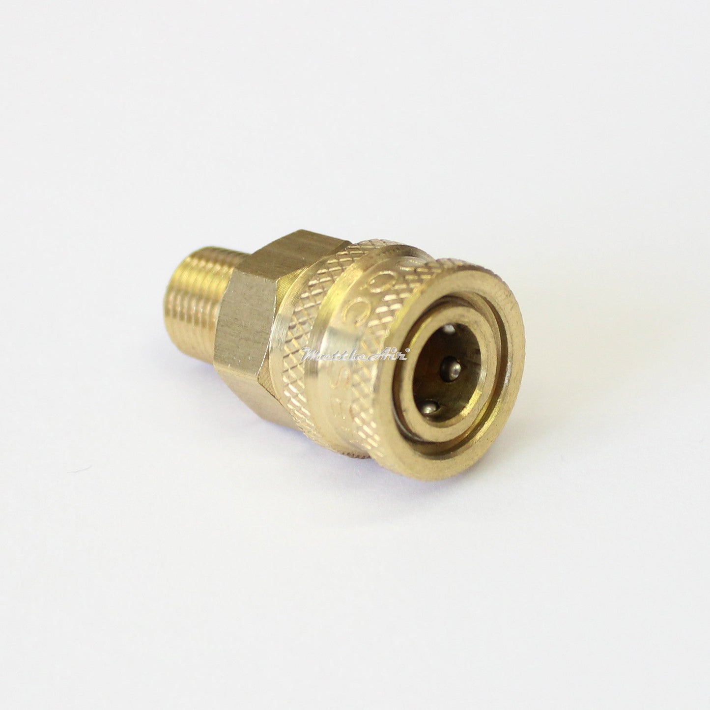 1/8" Body x 1/8" NPT Male Industrial Interchange Coupler Brass NON VALVED