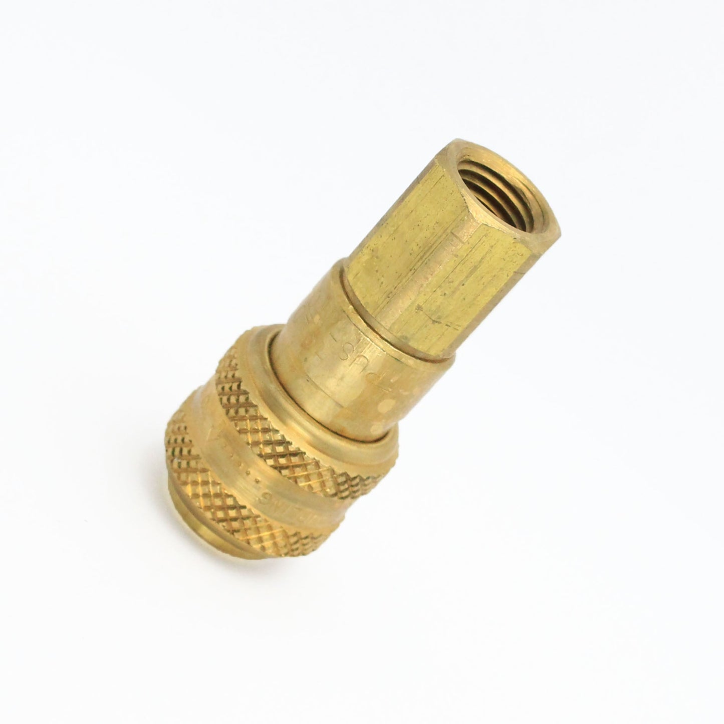 3/4" Body x 1"   NPT Female Automatic Industrial Interchange Coupler Brass