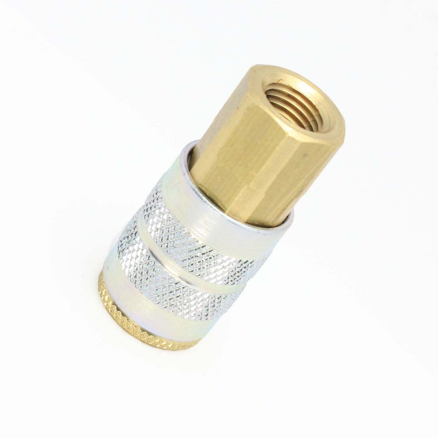 1/4" Body x 1/8" NPT Female Manual Industrial Interchange Coupler Brass