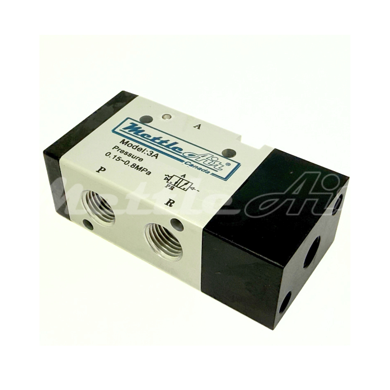 3 Way 2 Position NORMALLY CLOSED Air Piloted Valve 3/8" NPT