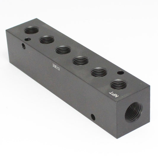 Manifold 2 x 1/4" NPT IN - 6 x 1/8" NPT Out