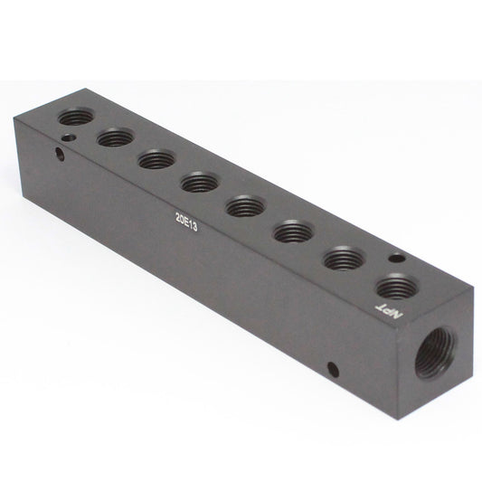Manifold 2 x 3/4" NPT IN - 8 x 1/4" NPT Out