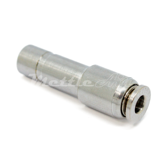 Push to Connect Nickel Plated Straight Plug-In Reducer 3/8" OD - 8 mm OD