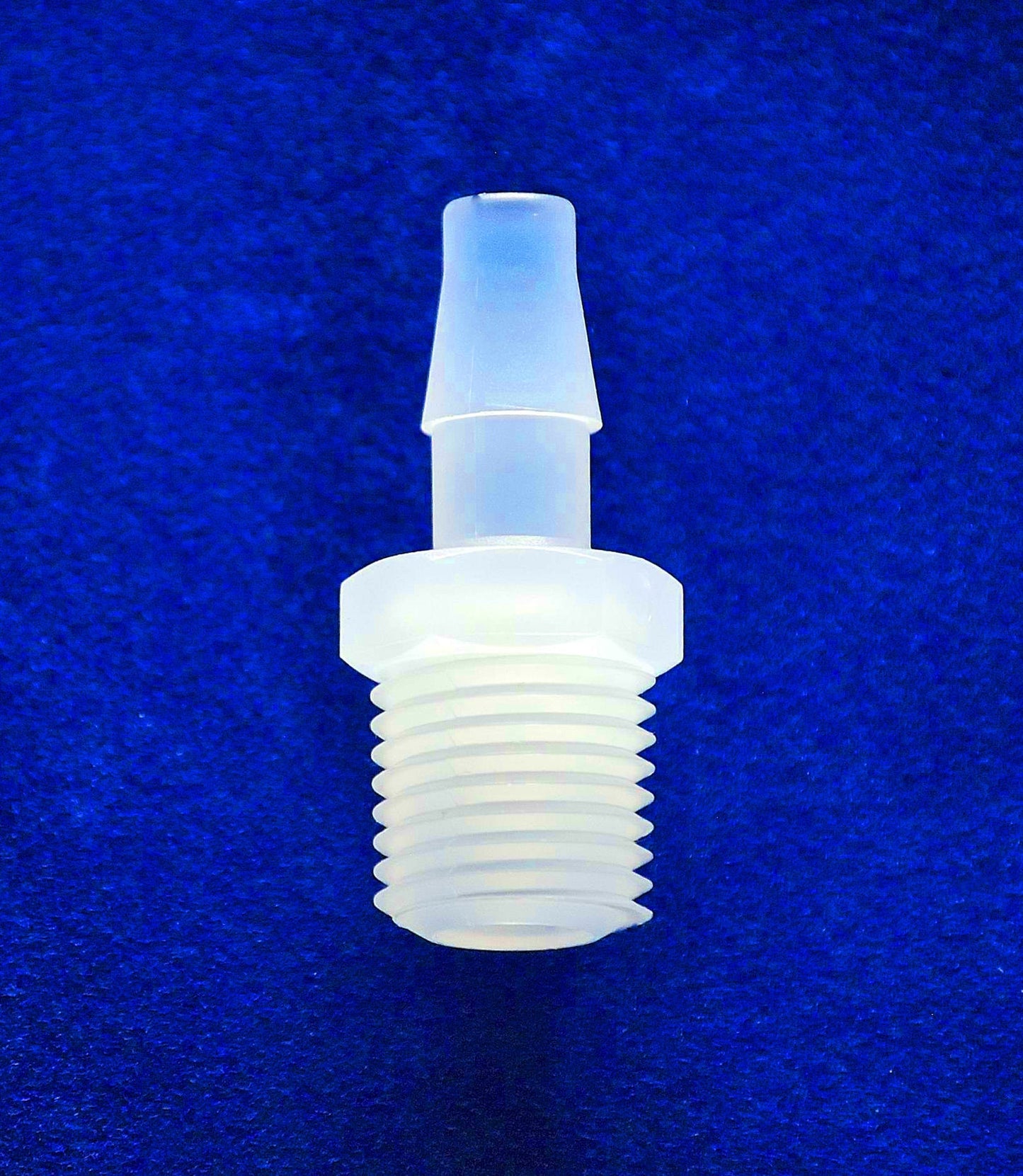Kynar Plastic 5/32" Hose ID, 10-32 UNF Male Single Barb Hose/Tubing Fitting Connector