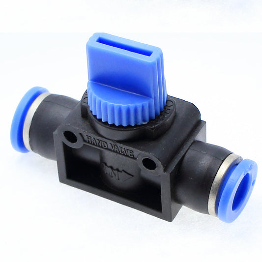 Push to Connect 3 Way Hand Valve Union Reducer 8 mm OD - 6 mm OD