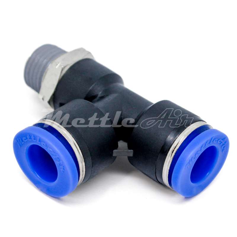 Composite PTC Run Tee 8 mm OD - 3/8" BSPT (R) Male