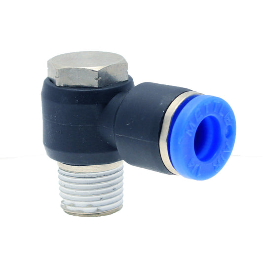 Push to Connect Male Swivel Banjo 8 mm OD - 1/8" NPT Male