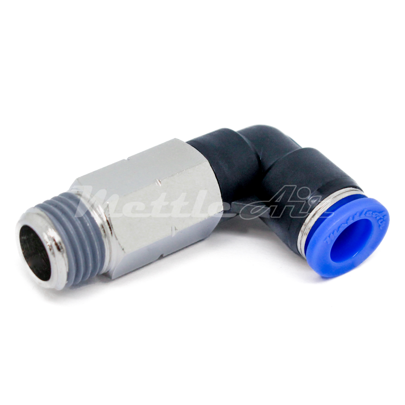 Composite PTC 90° Elbow Long Fitting 1/4" OD - 1/8" NPT Male